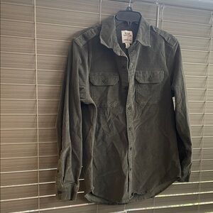 Lands' End Men's Dark Green Shirt Jacket